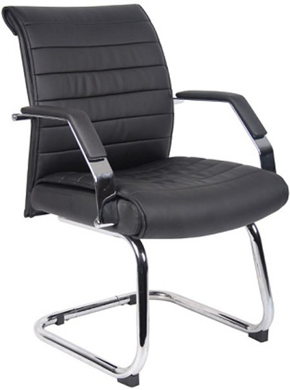 Modern Ribbed Executive Guest Chair