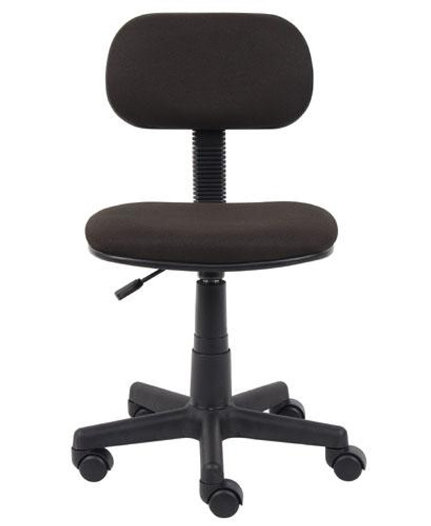 Black Crepe Fabric Steno Task Chair