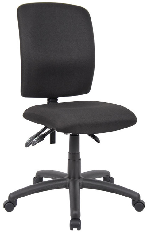Multi-function Armless Fabric Task Chair