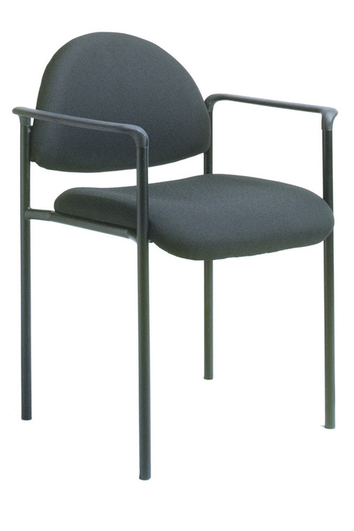 Black Fabric Stack Guest Chair (MB9501-BK)