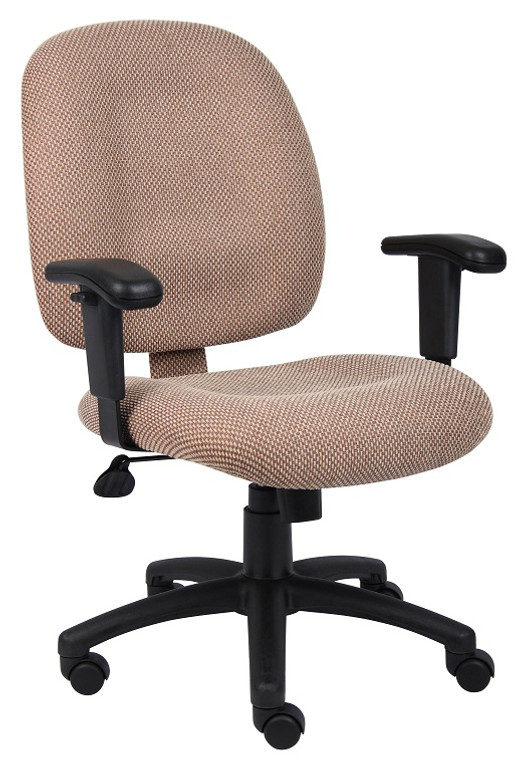 Chestnut Chenille Fabric Ergonomic Task Chair