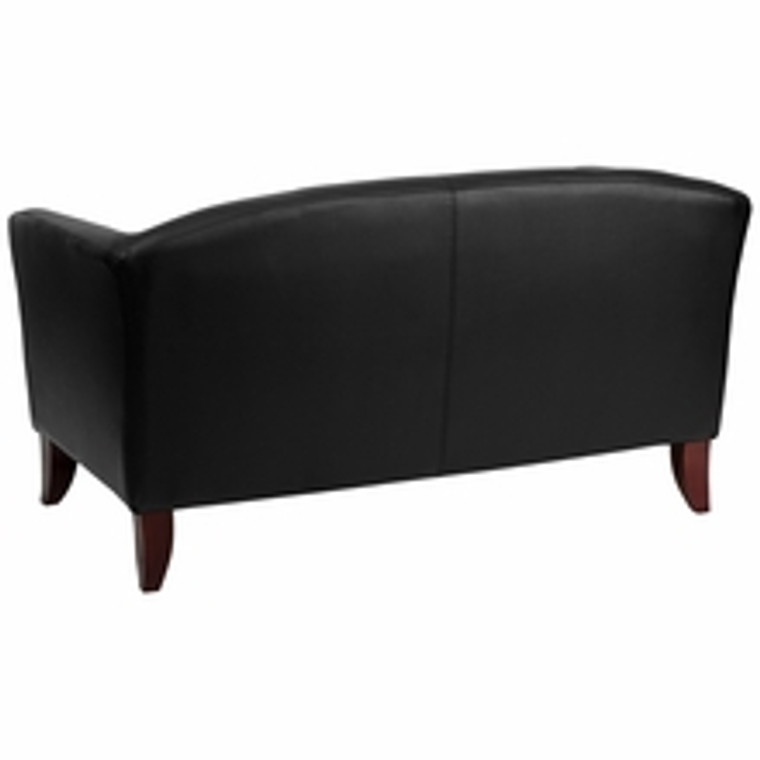 Imperial Series Black Leather Love Seat
