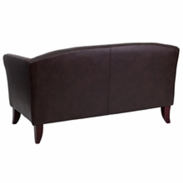 Imperial Series Brown Leather Love Seat