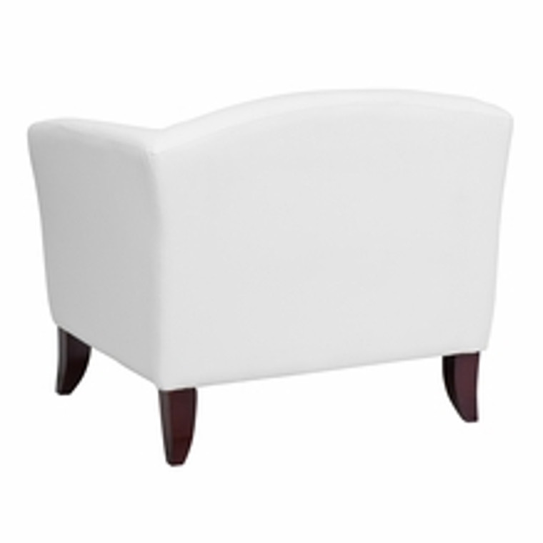 Imperial Series White Leather Chair