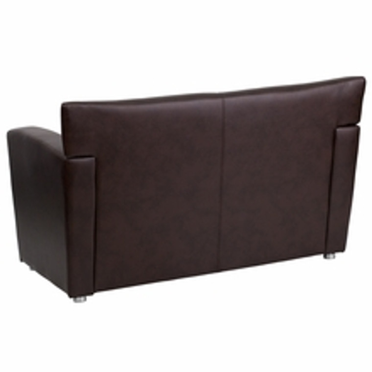 Majesty Series Brown Leather Love Seat