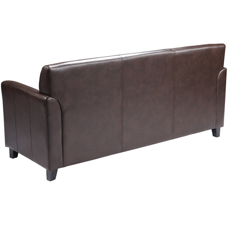 Diplomat Series Brown Leather Sofa