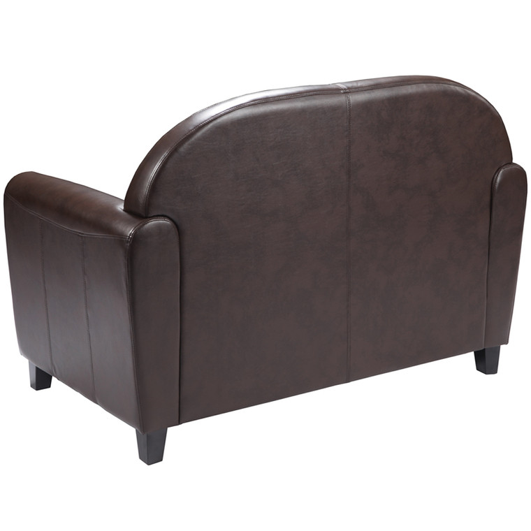 Envoy Series Brown Leather Love Seat