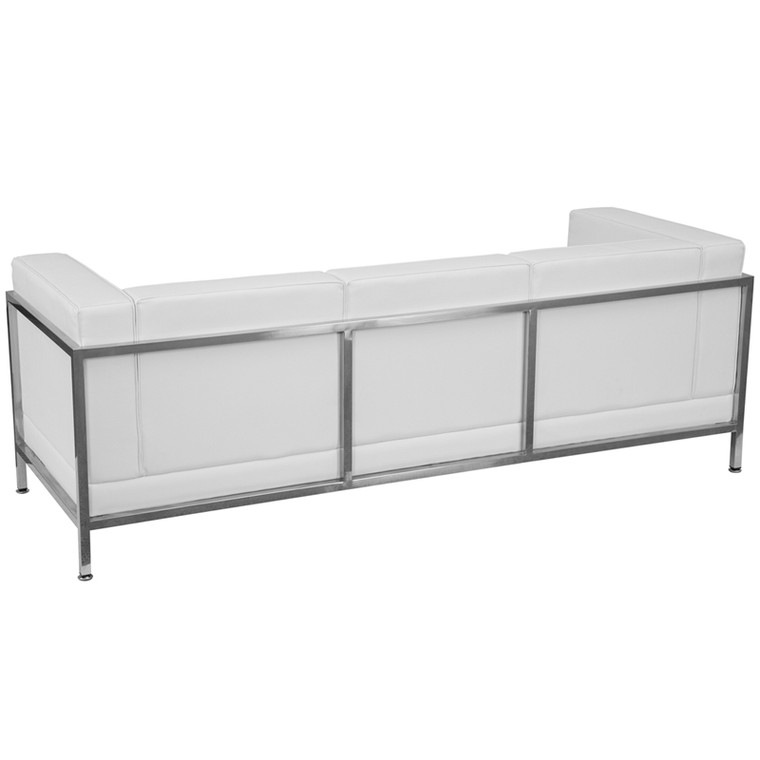 Imagination Series Contemporary White Leather Sofa