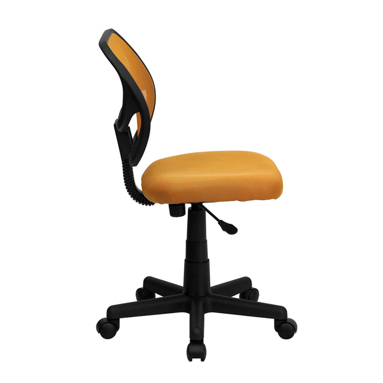 Mid-Back Orange Mesh Task Chair