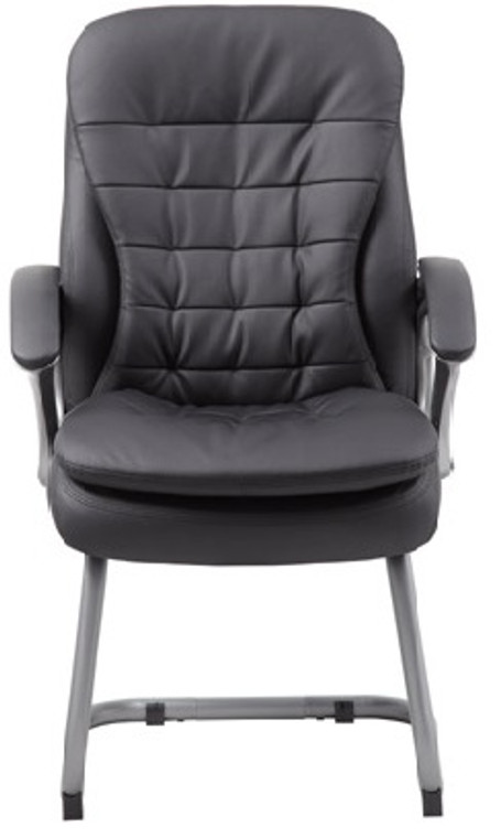 Black Pillow-Top Guest Chair