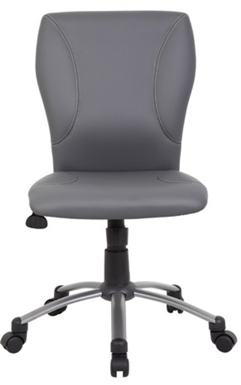 Tiffany Task Chair in Grey with Casters