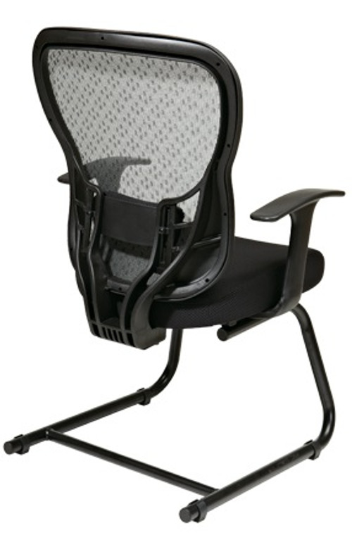 Deluxe Back Visitors Chair with Fixed Arms and Mesh Seat