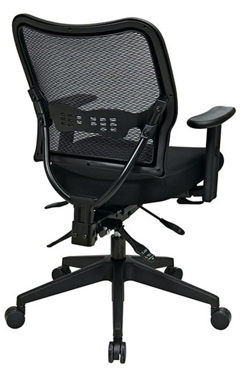 Deluxe Dark AirGrid® Back Chair with Black Mesh Seat