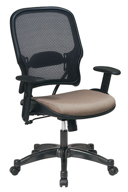 Professional Dark Back Managers Chair with Cornstalk Fabric Seat