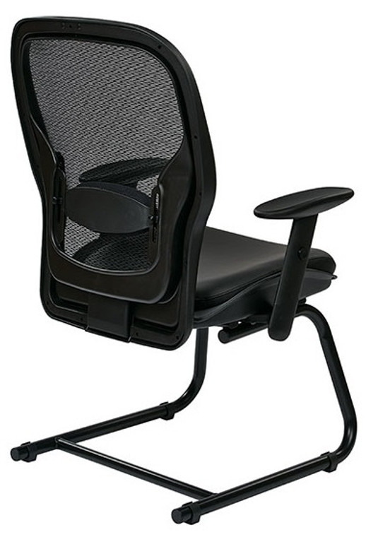 Professional Breathable Mesh Back Visitors Chair with Eco Leather Seat