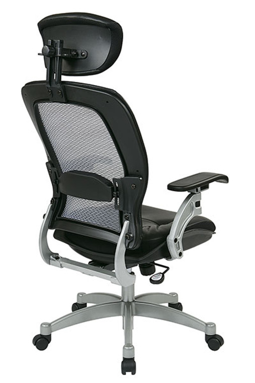 Professional Light Back Leather Chair with Adjustable Headrest