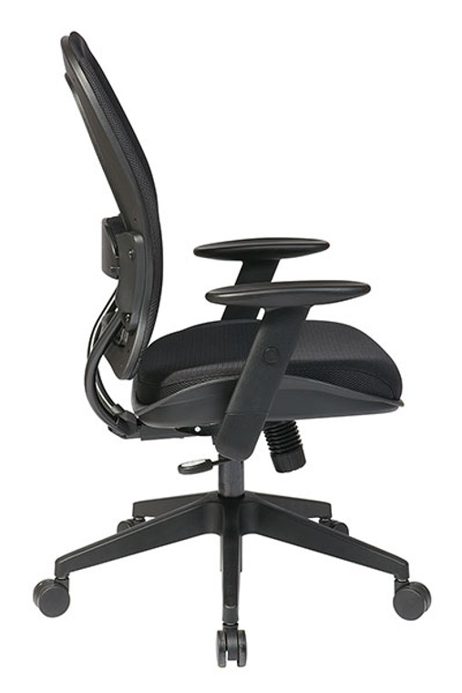 Professional Dark Chair with Mesh Seat
