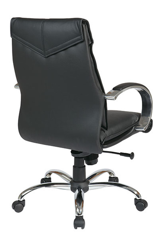 Deluxe Mid-Back Executive Leather Chair