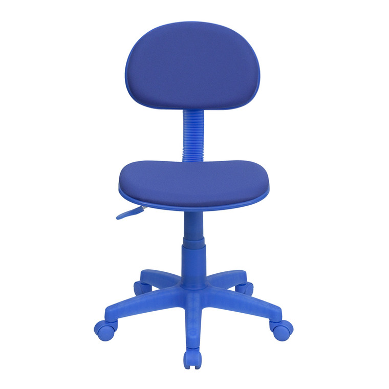 Blue Fabric Swivel Task Chair