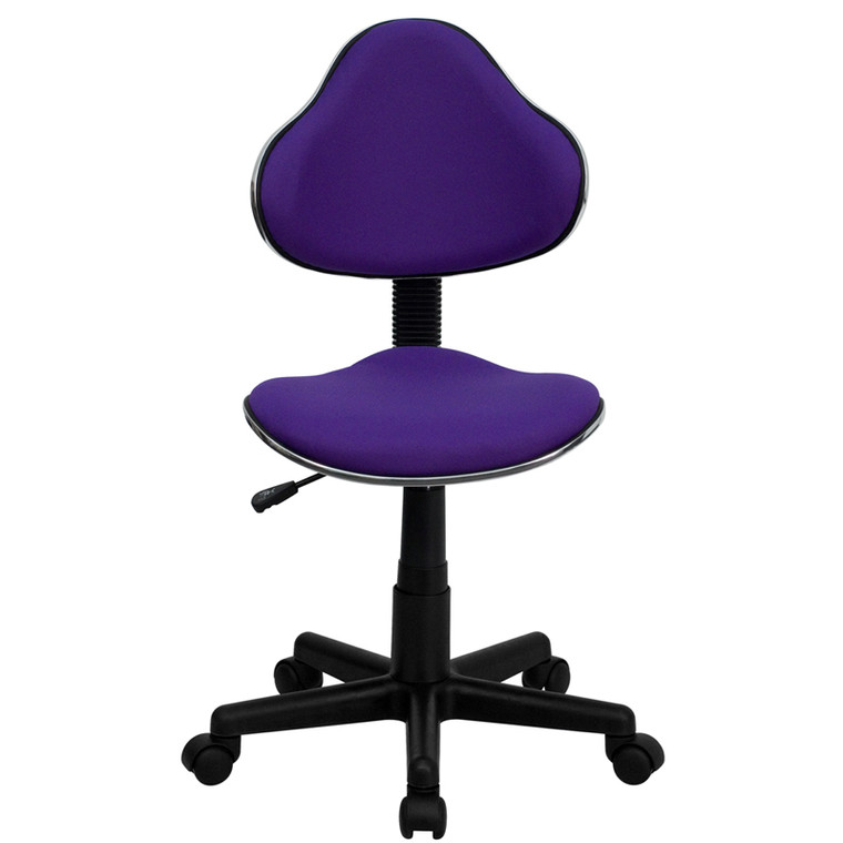 Purple Fabric Ergonomic Swivel Task Chair