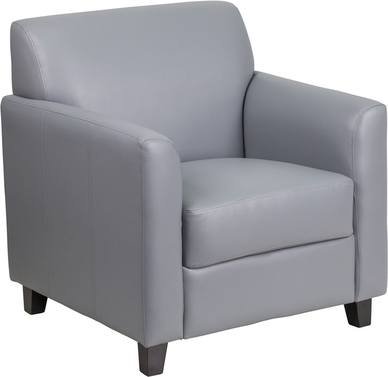 Diplomat Series Gray Leather Chair [DXBTi827i1iGY]