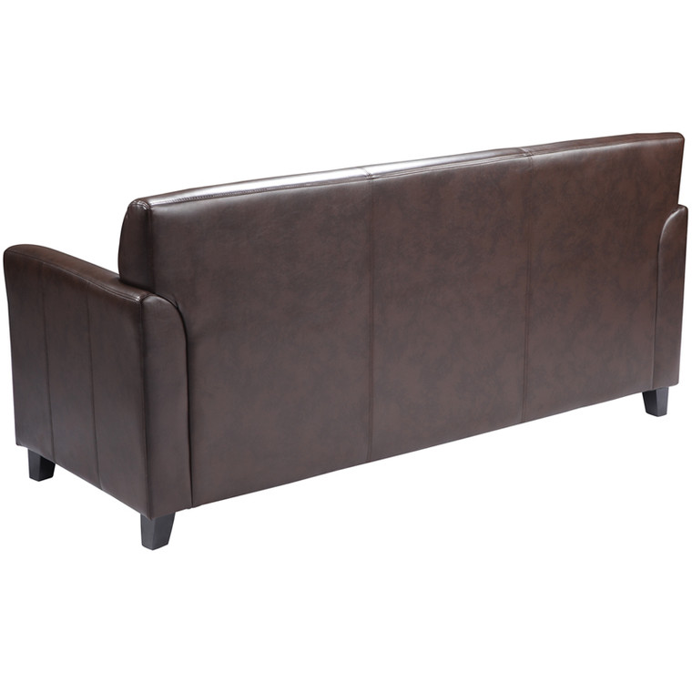 Diplomat Series Brown Leather Sofa [DXBTi827i3iBN]
