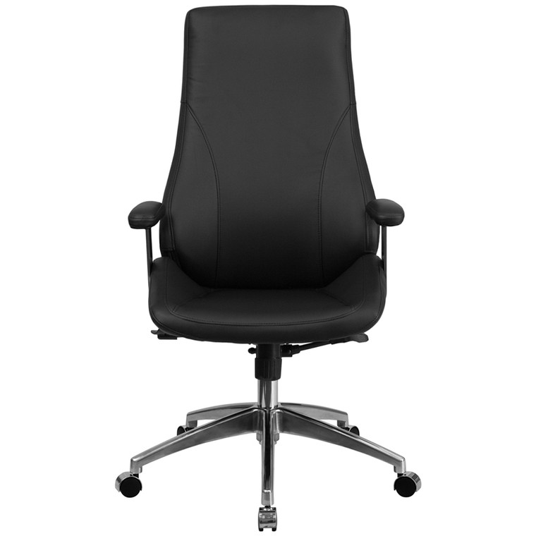 High Back Black Leather Executive Swivel Chair with Arms [DXBTi90068H]