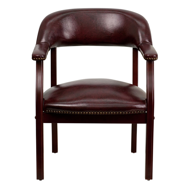 Oxblood Vinyl Luxurious Conference Chair