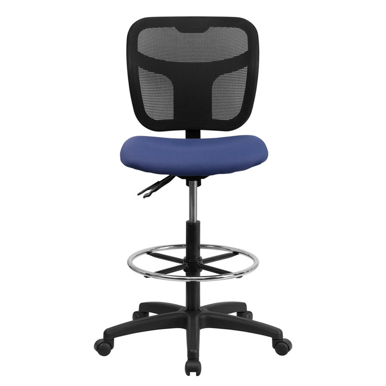 Mid-Back Navy Blue Mesh Drafting Chair [DXWLiA7671SYGiNVYiD]