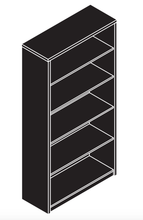 AM-Series 4-Shelf Bookcase-NXA829 ($339.00)