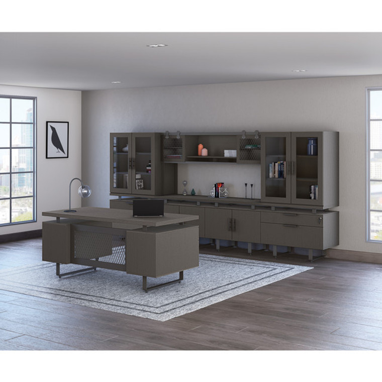 Palis Collection Executive Desk with Storage Units
