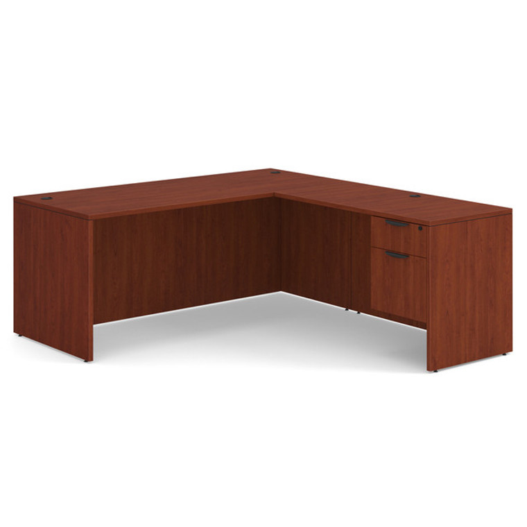 OSL-Series Executive Office Desk L - Shape - 71" x 77" with Single 3/4 Pedestal