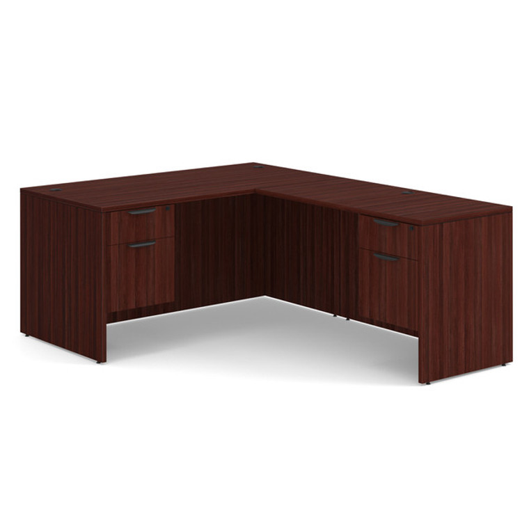 OSL-Series Executive Office Desk L - Shape - 60" x 77" with Double 3/4 Pedestal