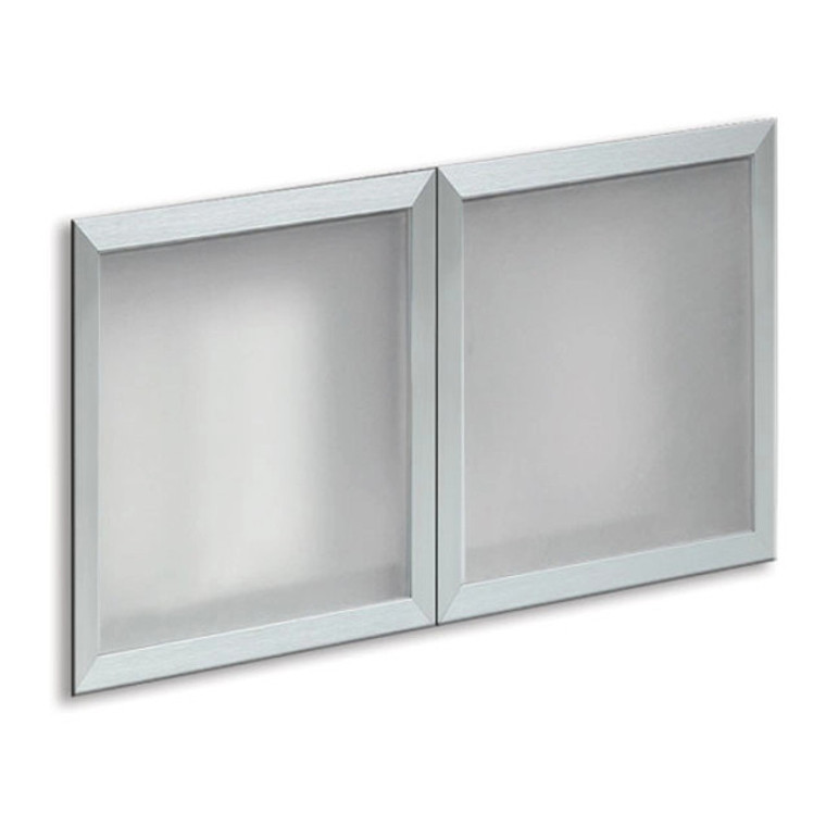 OSL-Series Optional Silver Glass Hutch Doors 3