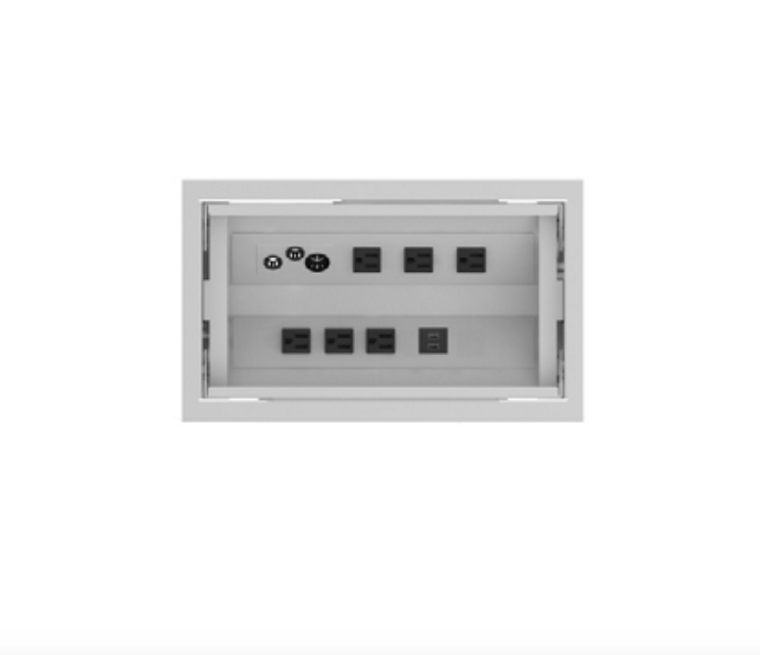DX-Series Conference Power and Data Double Door Module for 2 Inserts