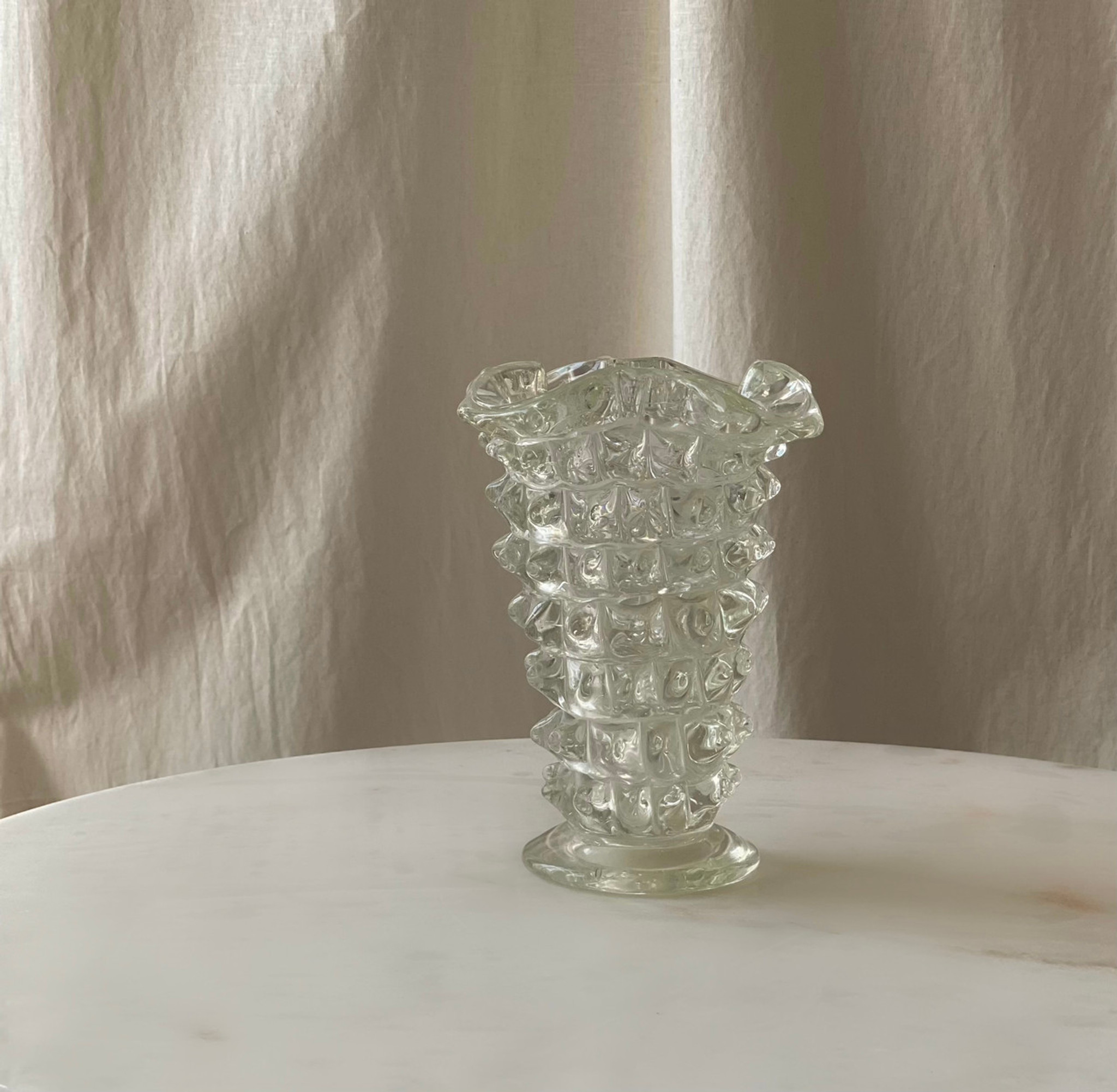 BAROVIER & TOSO MURANO ROSTRATO GLASS VASE