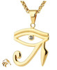 EYE of HERU "Evil Eye Protection" - 18K Gold Plated - Blessed by Naazir Ra