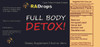 2-PAK FULL BODY DETOX DROPS - LIVER, KIDNEY, SPLEEN, COLON DETOX (2oz)