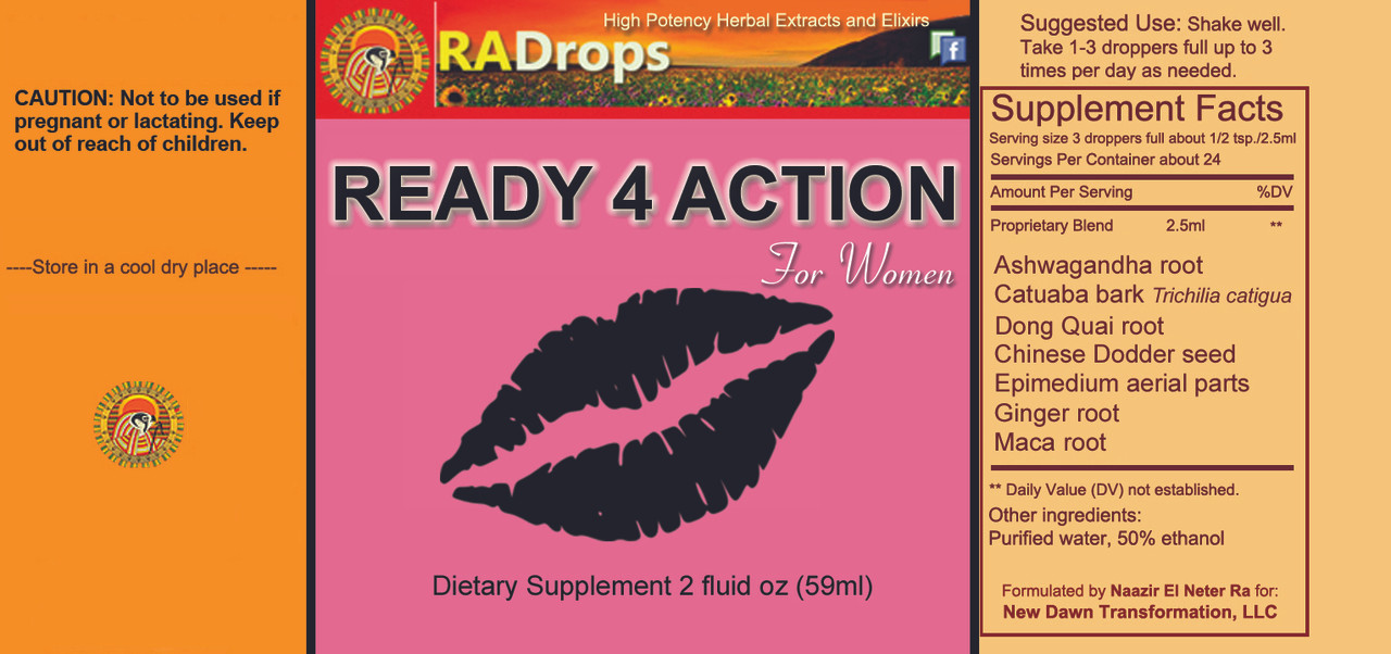 READY 4 ACTION "MAMMA POP" -  Super Potent Herbal Drops (2oz)