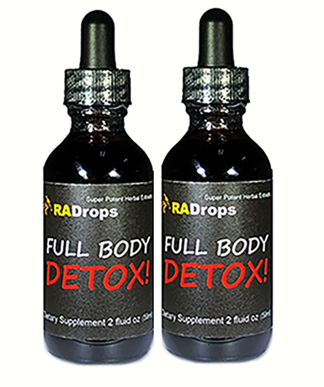 2-PAK FULL BODY DETOX DROPS - LIVER, KIDNEY, SPLEEN, COLON DETOX (2oz)