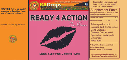 READY 4 ACTION "MAMMA POP" -  Super Potent Herbal Drops (2oz)