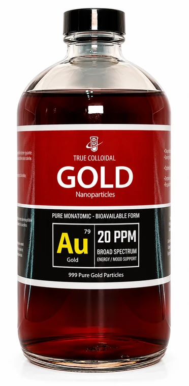 PURE GOLD - Colloidal Gold | 20 PPM - 16oz