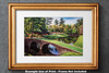 Augusta National Golf Club, Masters Tournament Hole 12 Golden Bell golf course oil painting 2580 Art Print matted and gold framed example on the wall