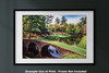 Augusta National Golf Club, Masters Tournament Hole 12 Golden Bell golf course oil painting 2580 Art Print matted and black framed example on the wall