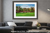 Augusta National Golf Club, Masters Tournament Hole 13 Azalea golf course oil painting 2580  Art Print available as huge matted and framed shown on the wall in living room