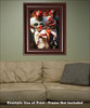 Jim Brown Cleveland Browns Running Back NFL Football Art Print 8x10-48x36 2520 framed on wall with sofa