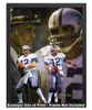 Dallas Cowboys Roger Staubach Quarterback QB NFL Football Art Print in simple black frame