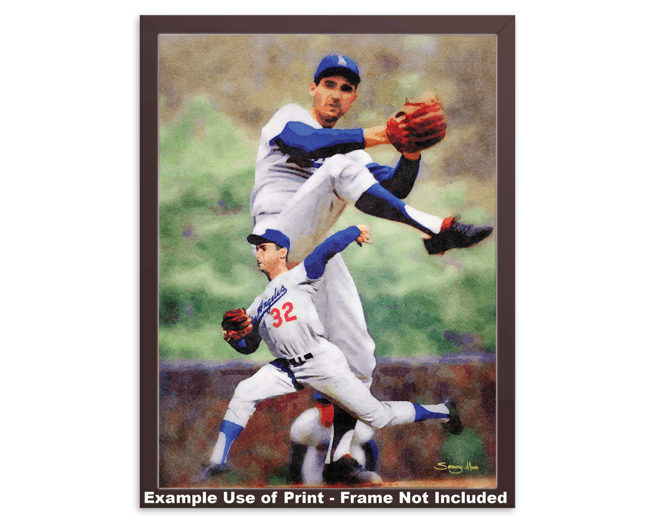 Dodgers Sandy Koufax 8x10 PhotoFile Leaning Over Pre-windup Photo Un-signed