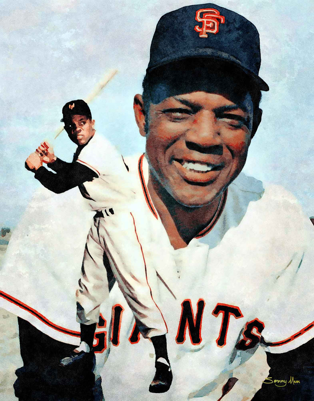 WILLIE MAYS 1965 SAN FRANCISCO GIANTS 8X10 PHOTO