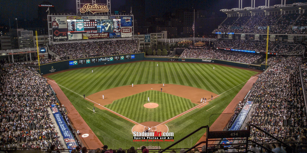 Cleveland Indians Baseball Stadium Ball Field Photo 8x10 to 48x36 02